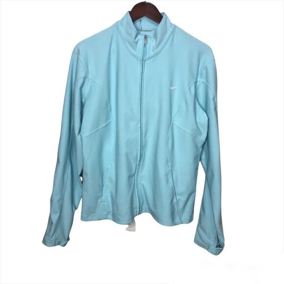 SIZE XL  Nike Light Blue Zip Up Lightweight Jacket - Picture 1 of 10